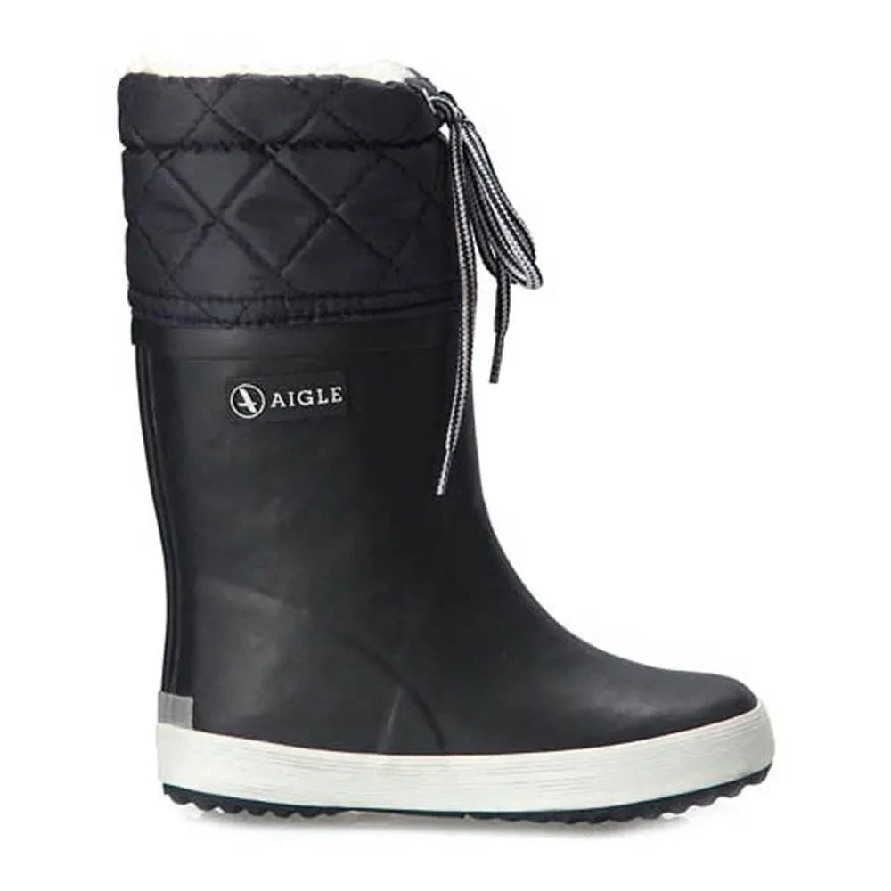 Aigle - Fur-Lined Showerproof Snow Boots | Navy blue