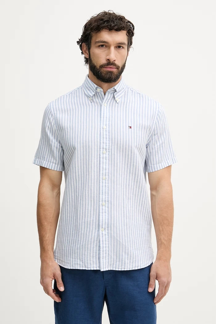 Tommy Hilfiger риза мъжка с лен