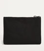 Harrods Black Large Cotton Logo Pouch