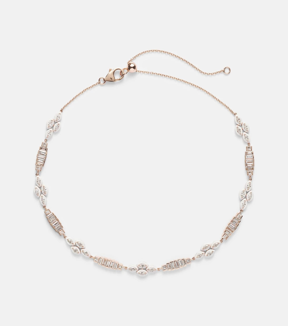 Kamyen - 18kt gold choker with diamonds