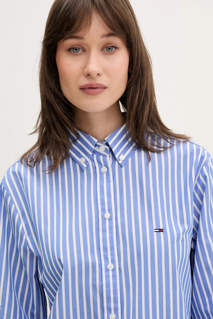 Tommy Jeans риза дамска от памук