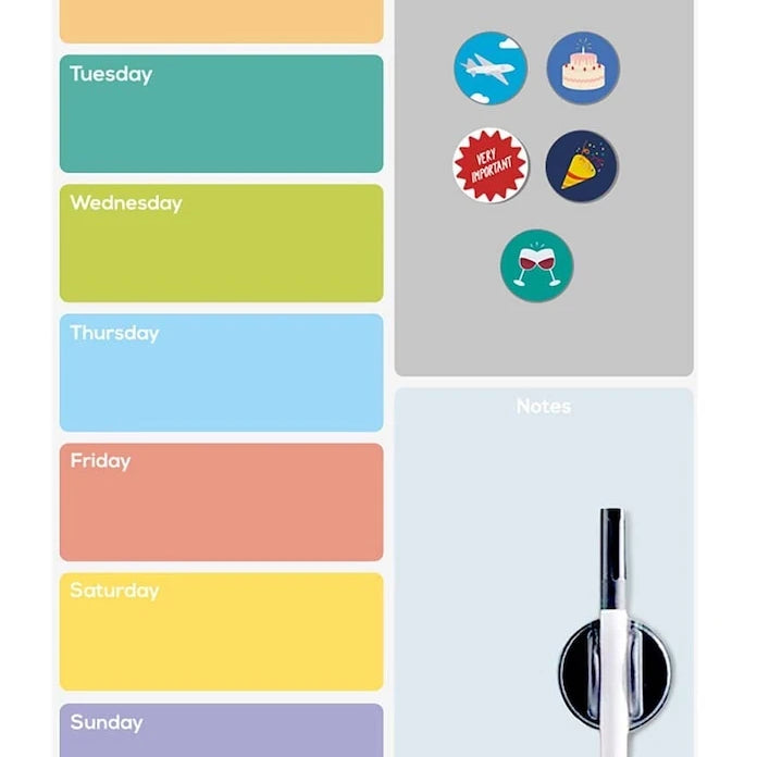 Balvi Week Planner Buzdolabı için Manyetik Tahta