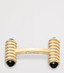 Cartier Yellow Gold and Onyx Spring Cufflinks