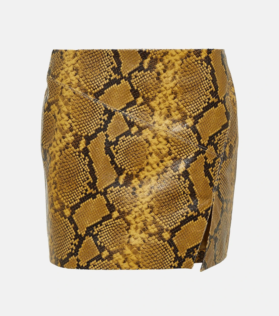 Isabel Marant - Blair snake-effect leather miniskirt