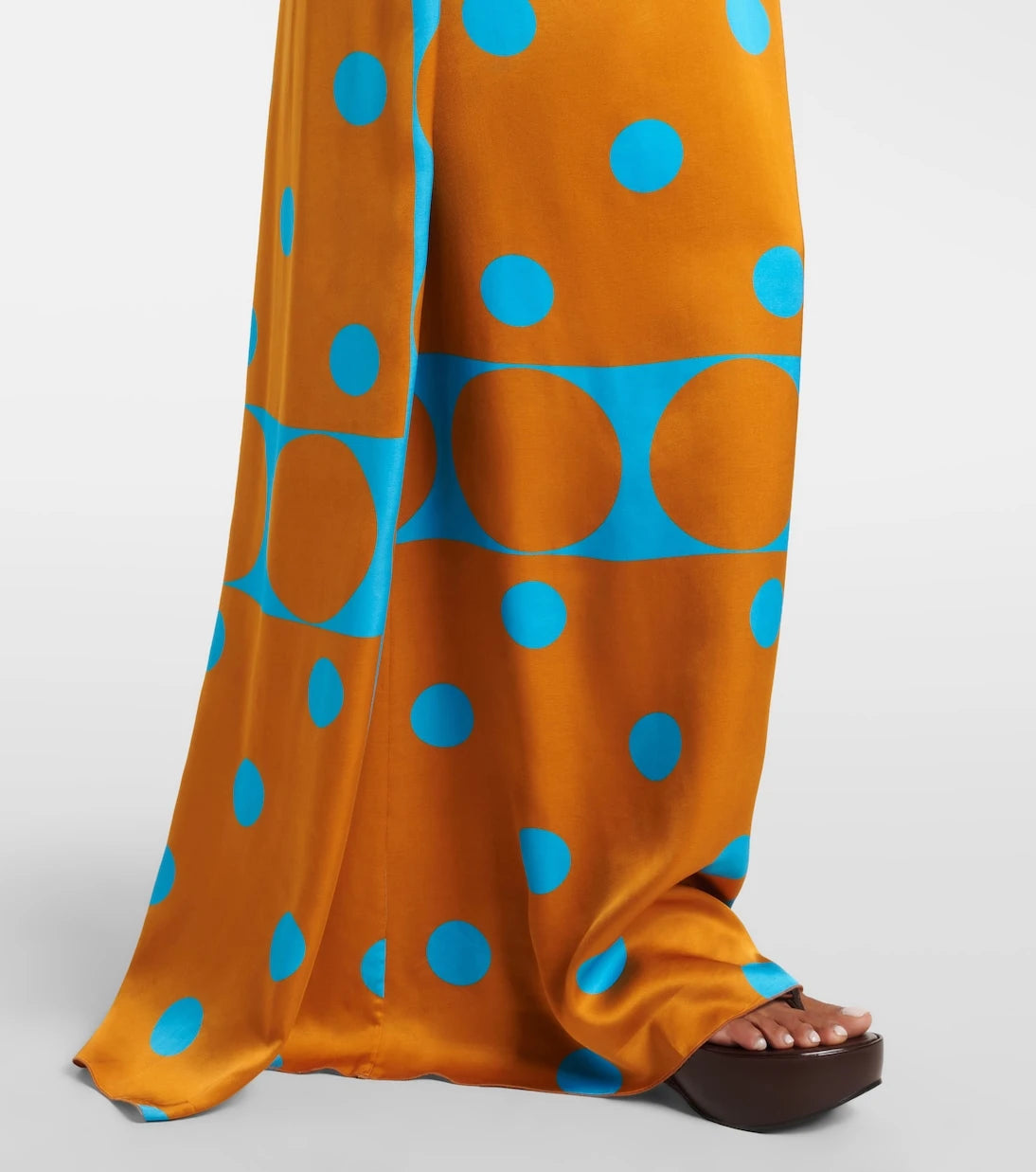 Dries Van Noten - Printed satin maxi dress