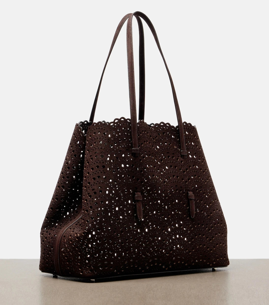 Alaïa - Mina 37 Large leather tote bag