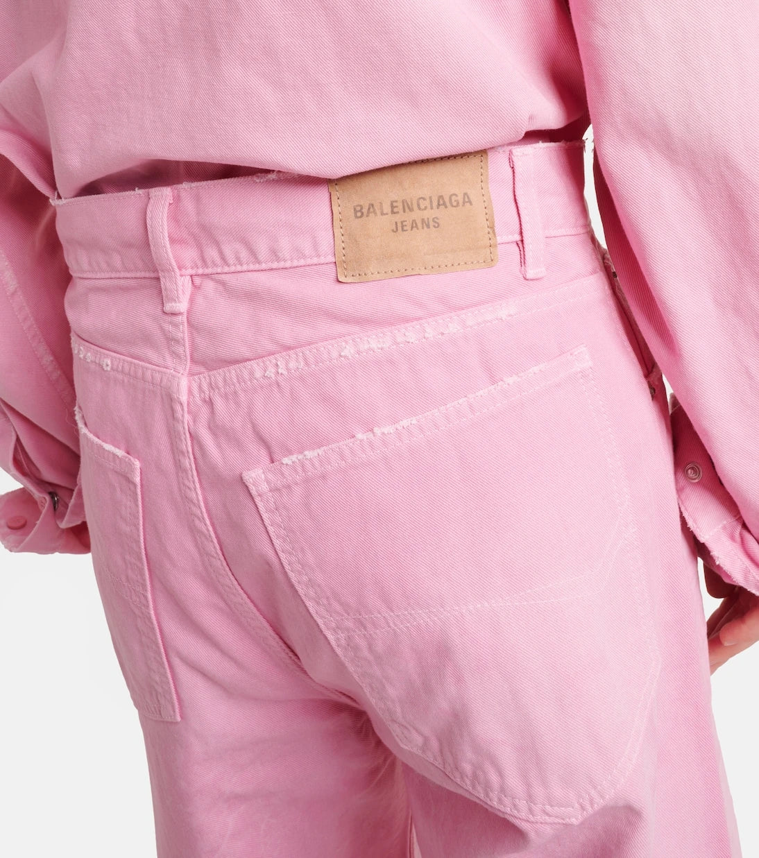 Balenciaga - جينز واسع الساق بخصرٍ عالٍ