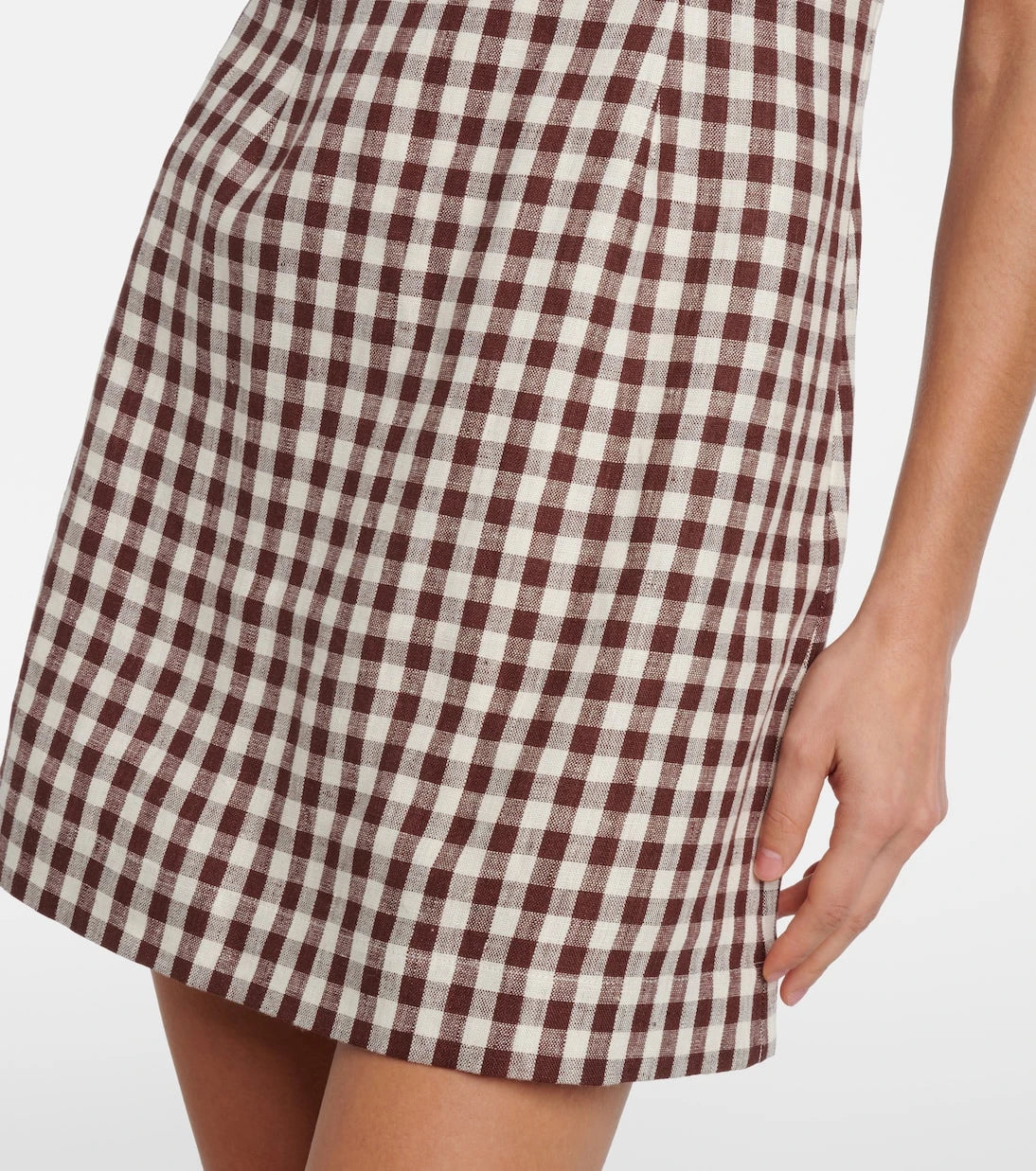 Posse - Sadie gingham linen minidress