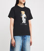 Polo Ralph Lauren Black Cotton Polo Bear T-Shirt