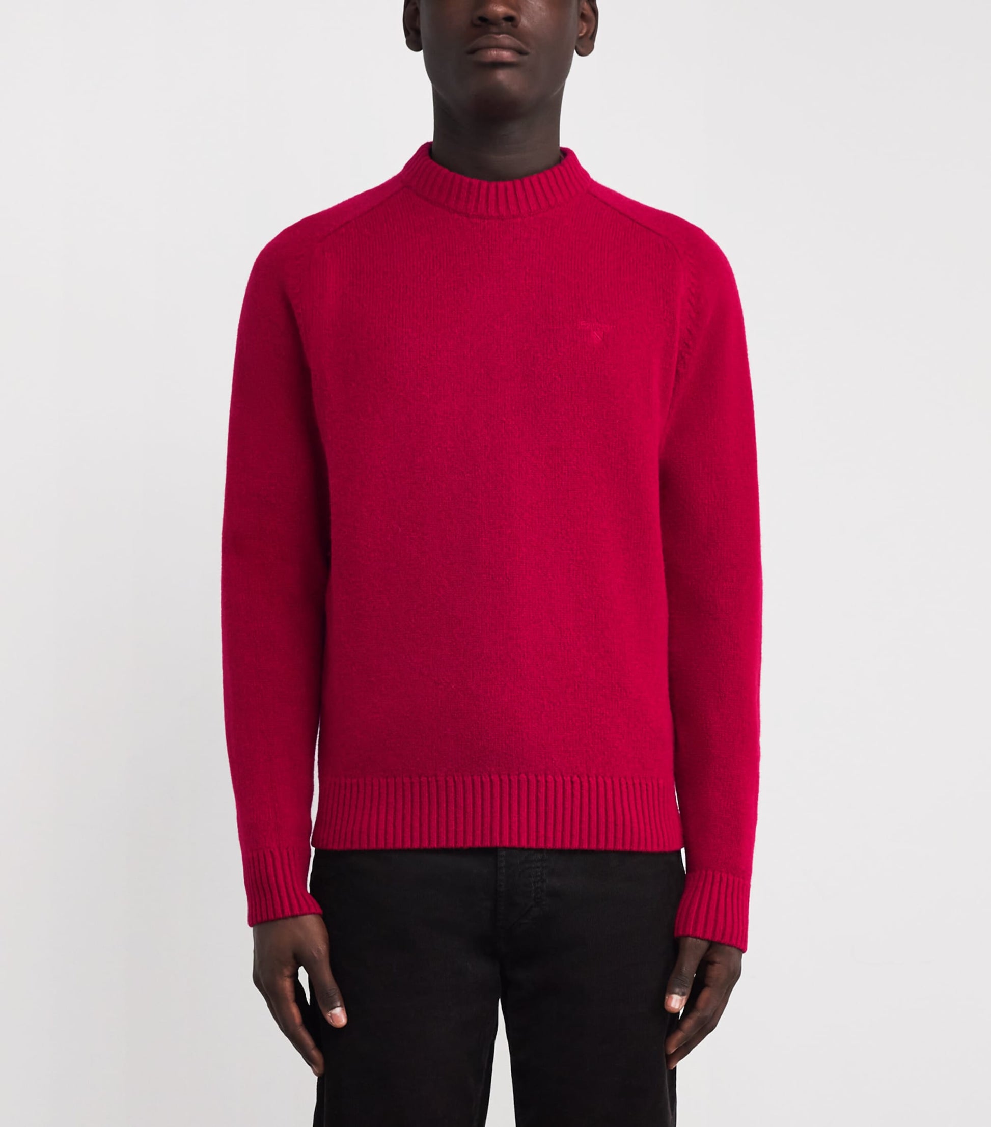 Barbour Red Wool Grangetown Sweater