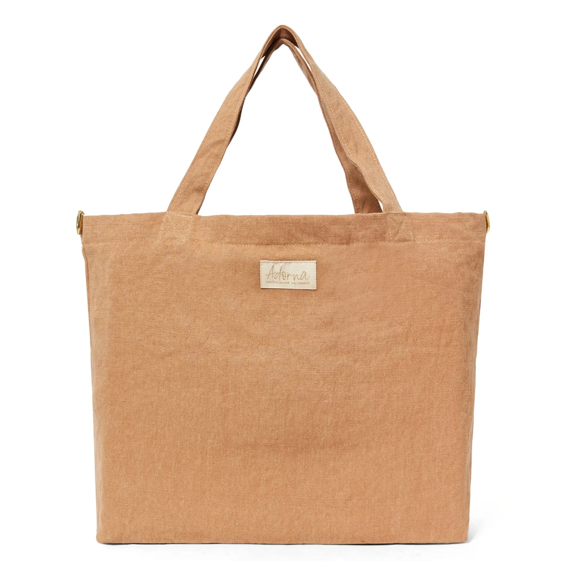 Adorna - Emma Linen tote bag | Terracotta