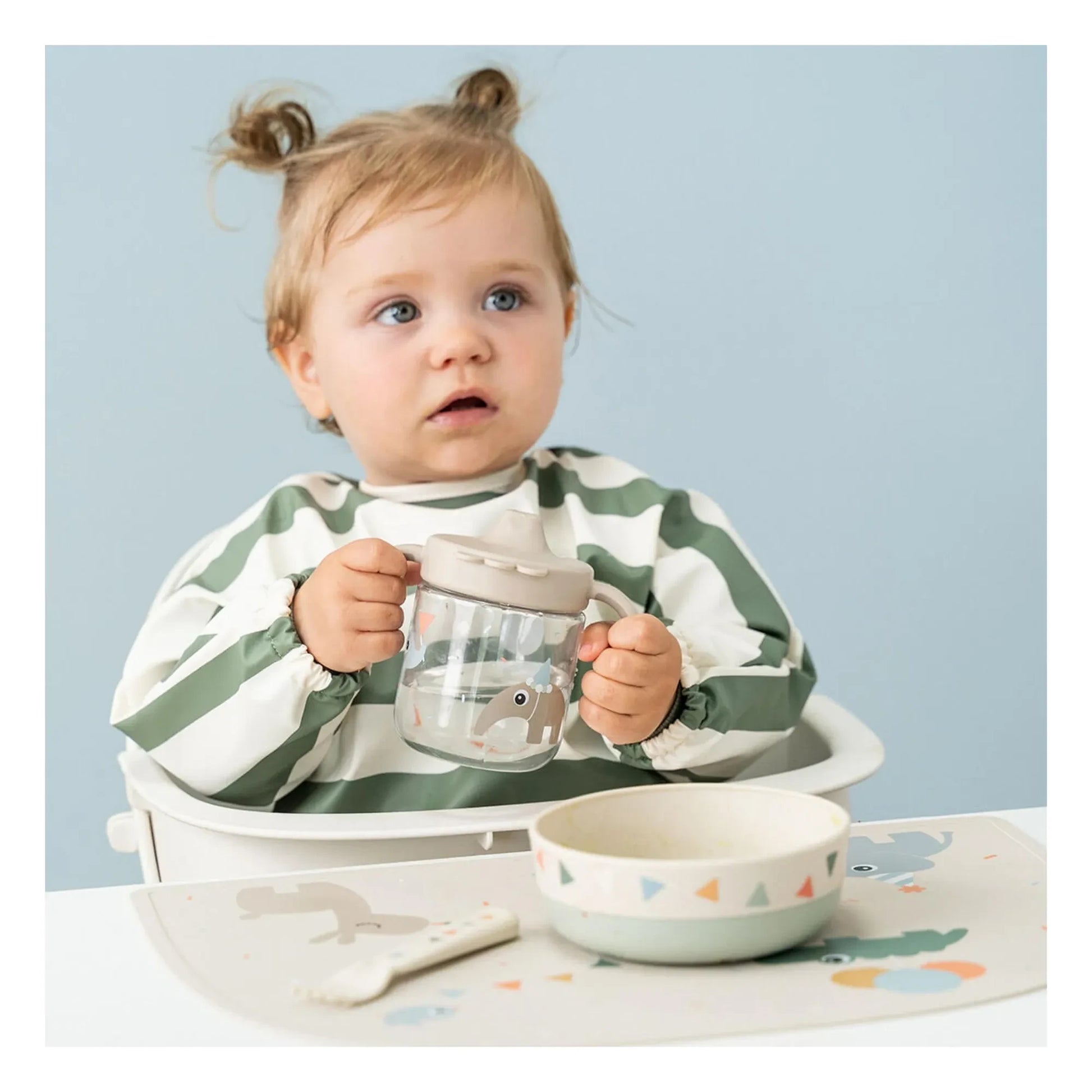 Done by deer - Tiny Farm tritan learning mug | Pink