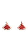 Rose Gold, Diamond and Carnelian Divas’ Dream Earrings