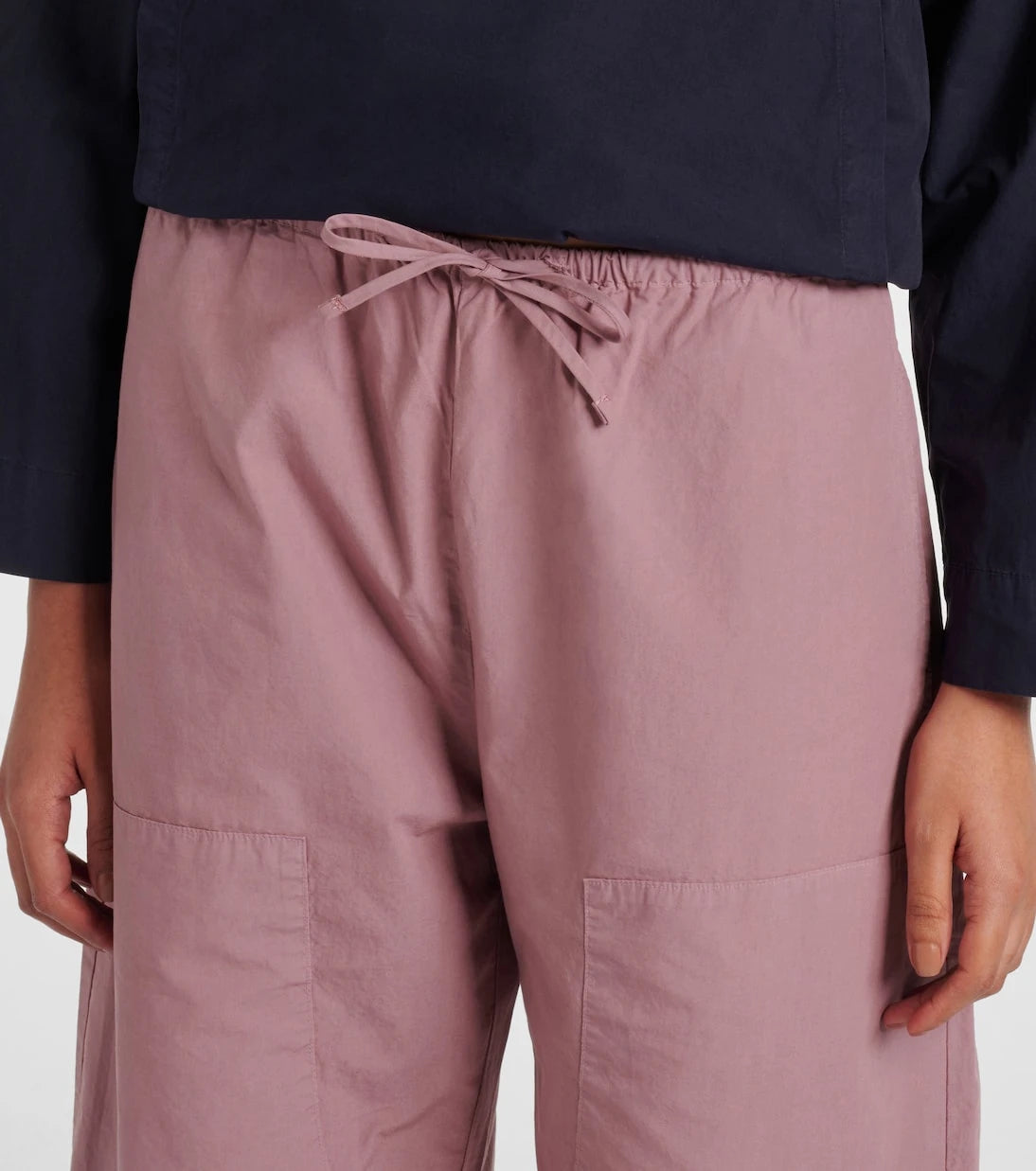 Leset - Kyoto cotton cropped wide-leg pants