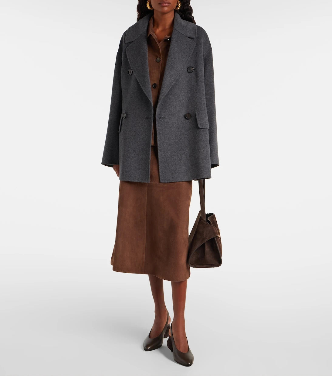 'S Max Mara - معطف أورنيلا من صوف الفيرجن مع حزام