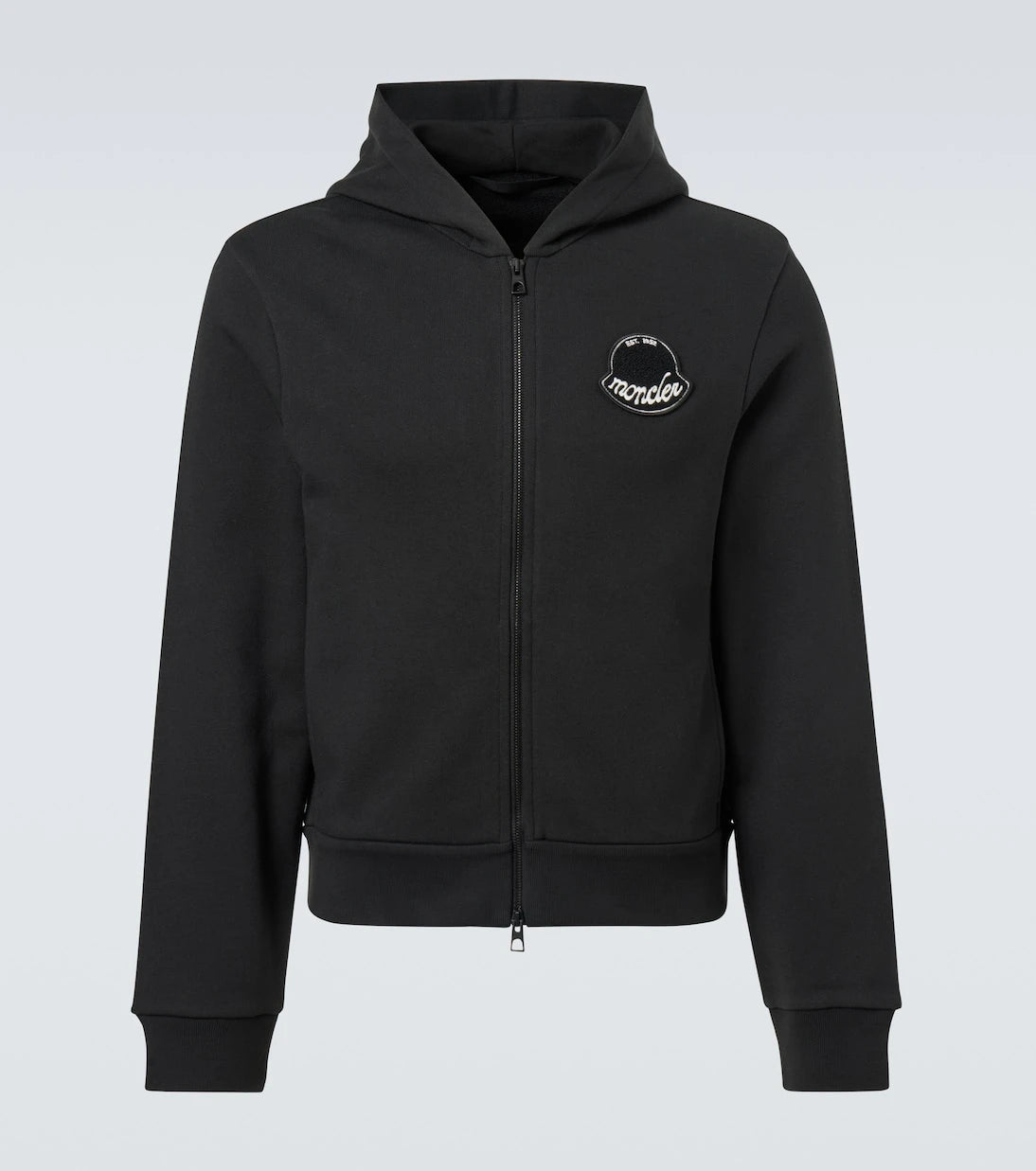 Moncler - Logo cotton jersey hoodie