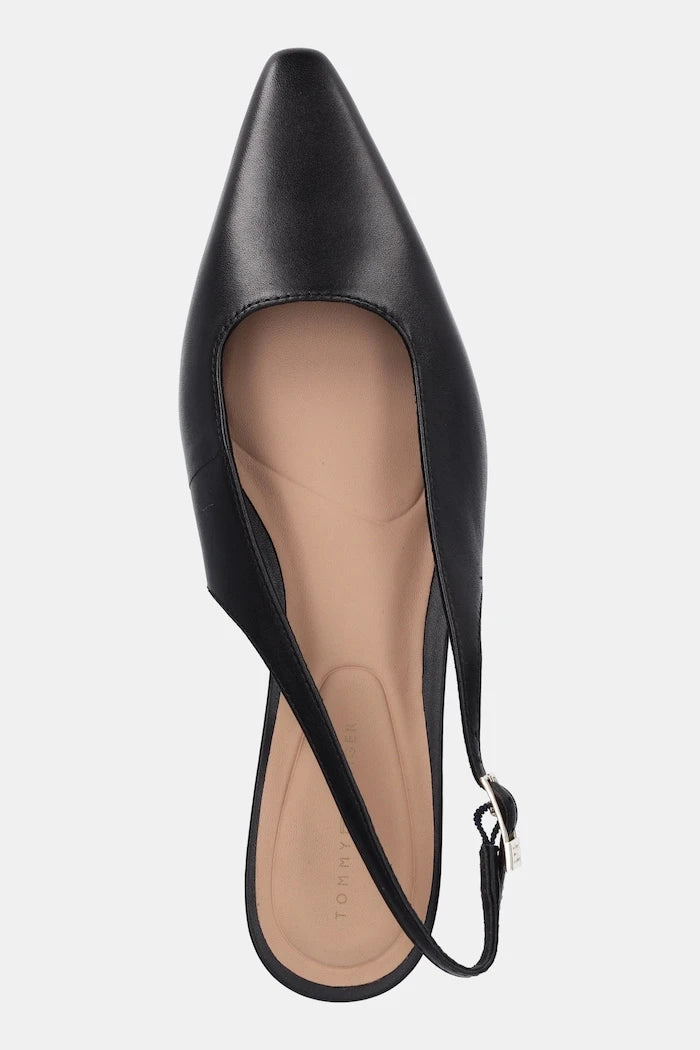 Tommy Hilfiger SQUARED TOE KITTEN SLINGBACK Deri Ayakkabı