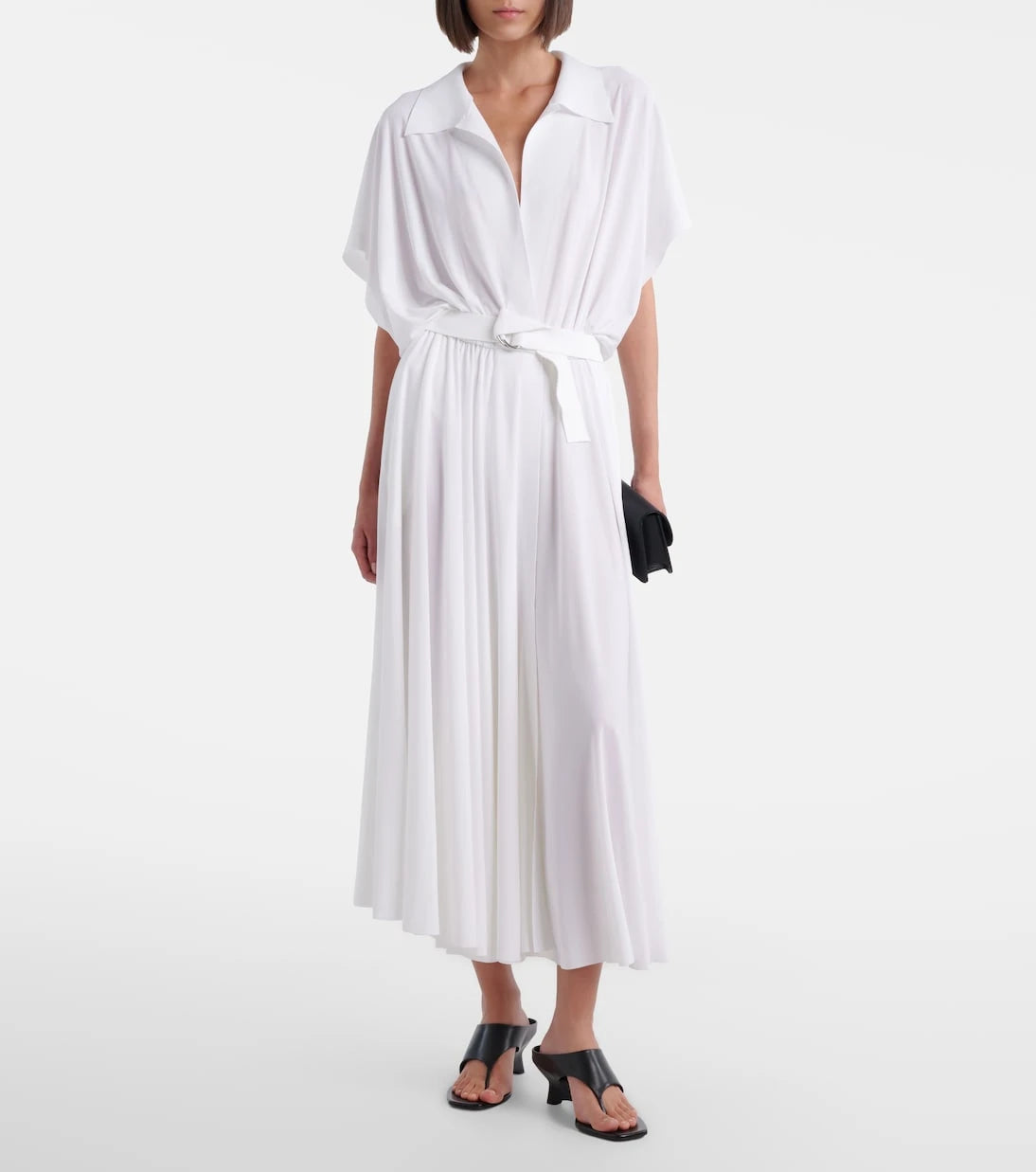 Norma Kamali - Belted oversized midi dress