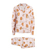 Desmond & Dempsey Pink Cotton Carnations Pyjama Set