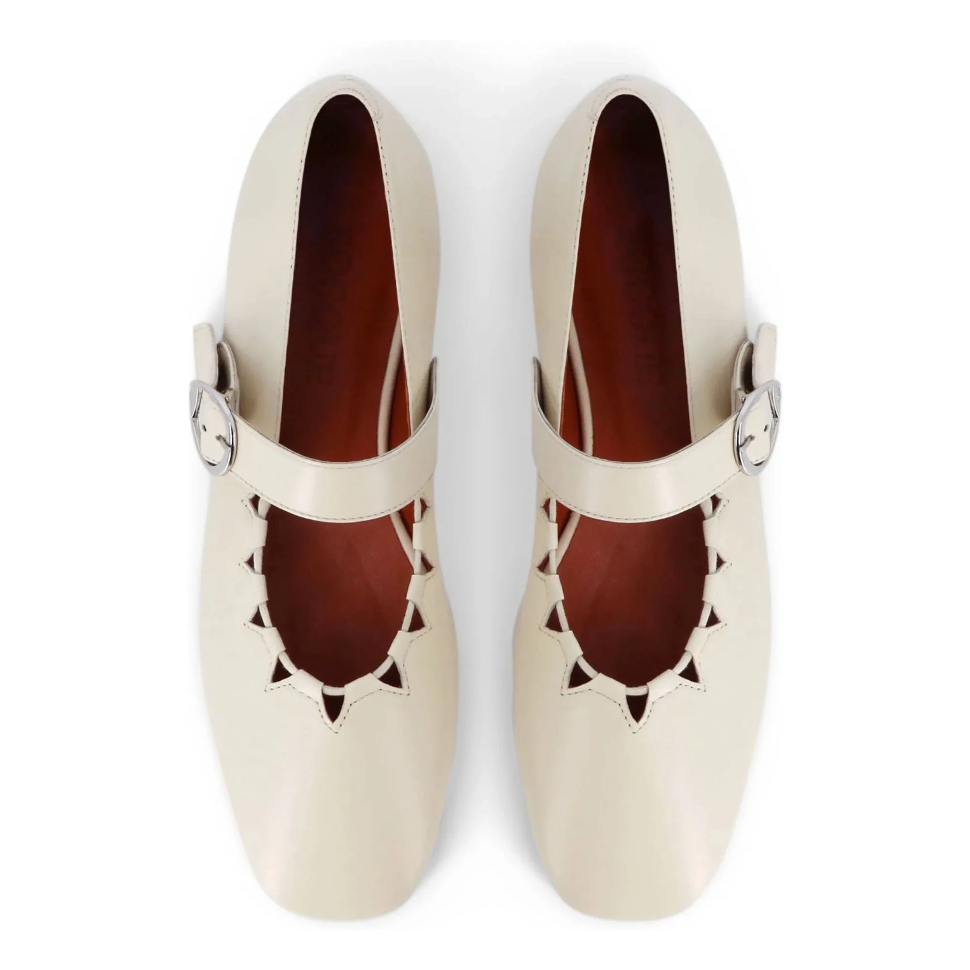 Socque Paris - Ballerinas Ginger Leather | Cream