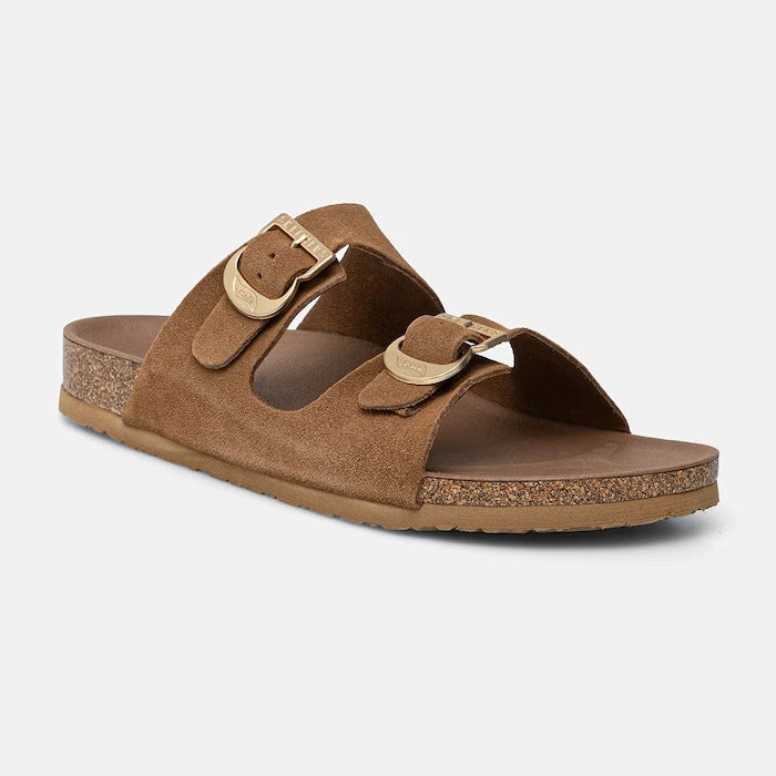Skechers kadın süet terlik ARCH FIT GRANOLA