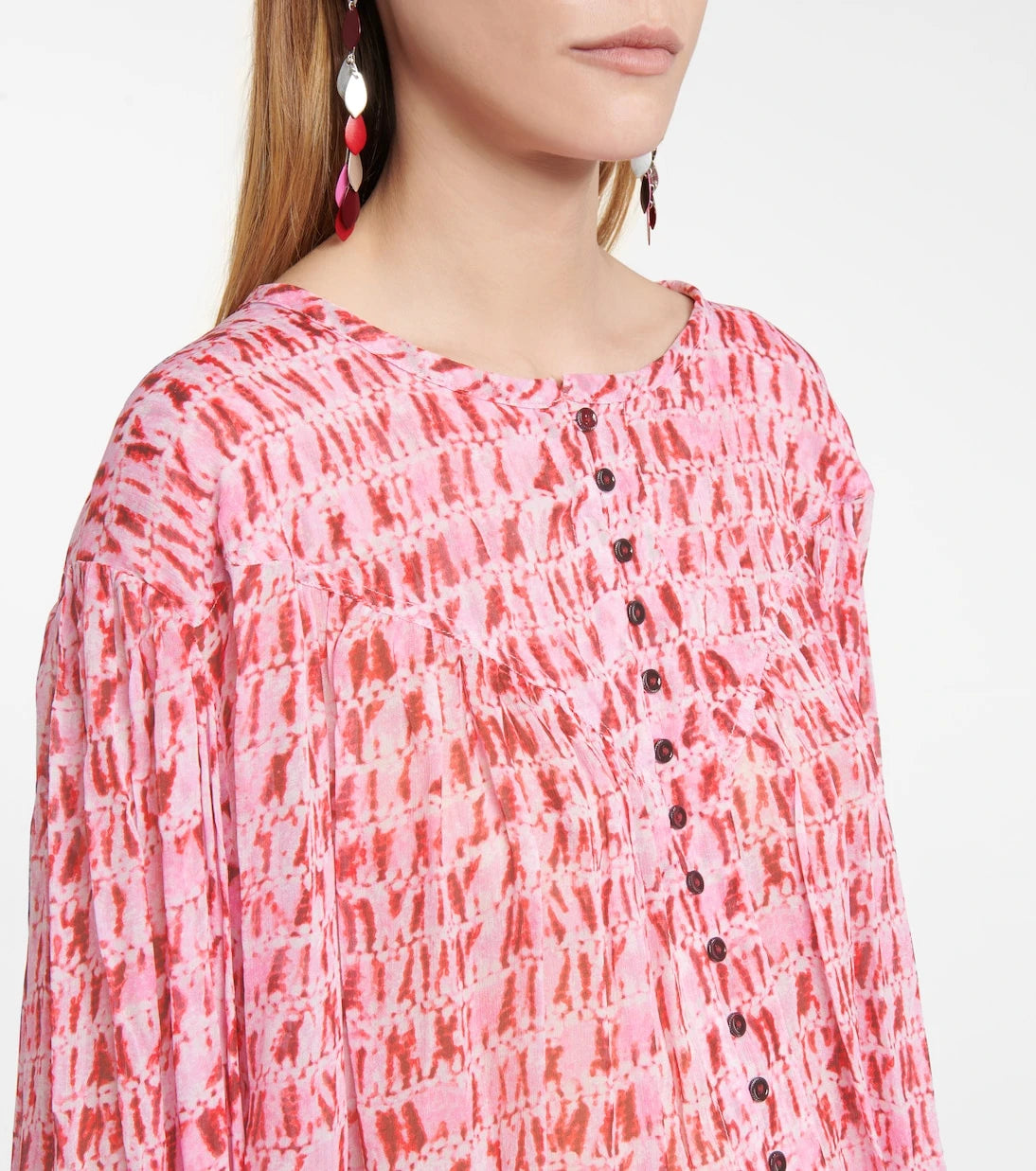 Marant Etoile - Sorionea tie-dye georgette blouse