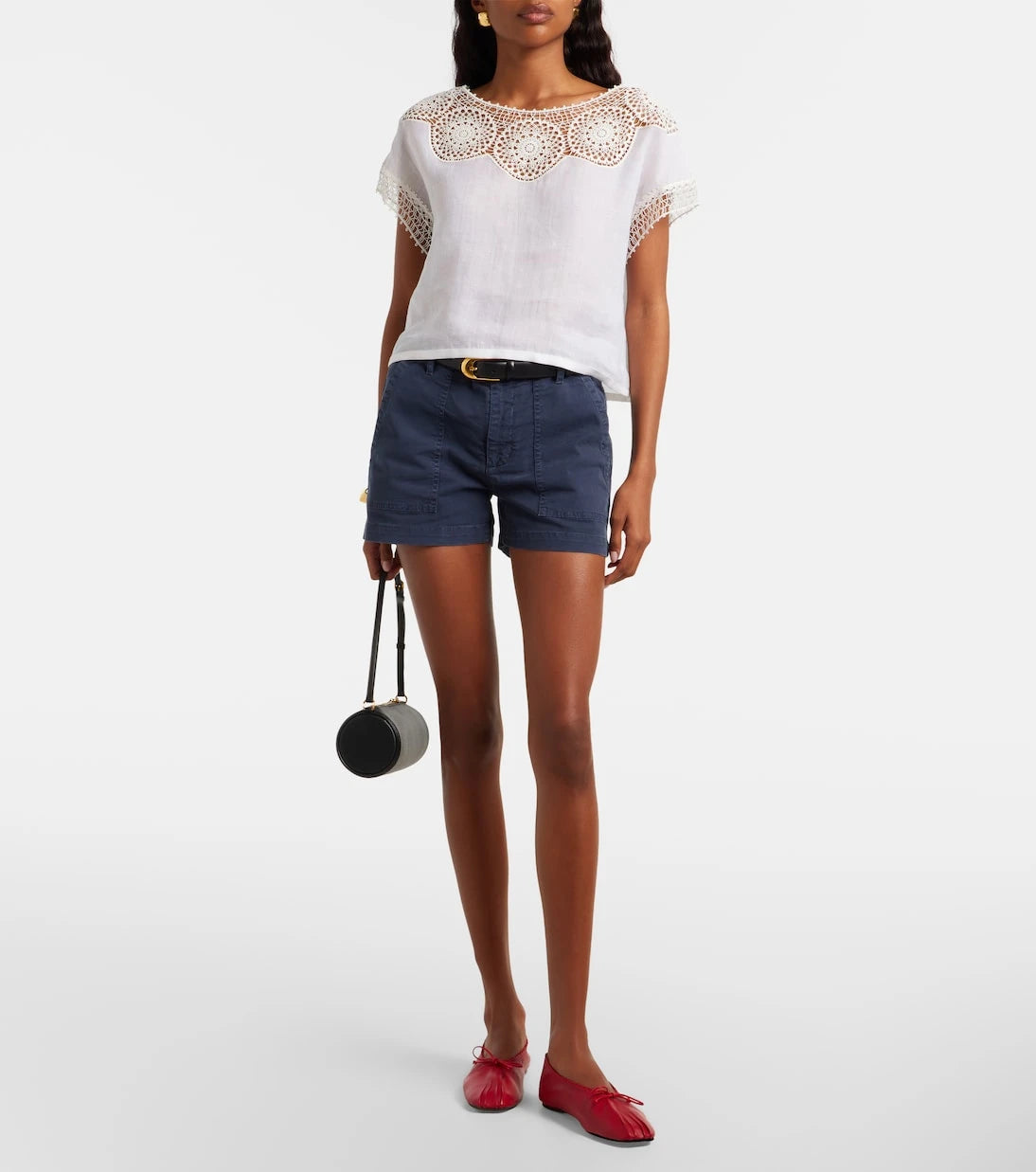Nili Lotan - Utility cotton shorts