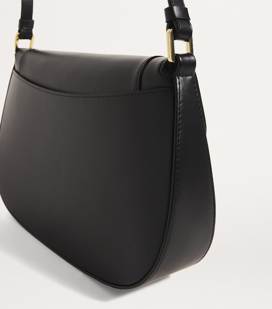 Black Leather Shoulder Bag
