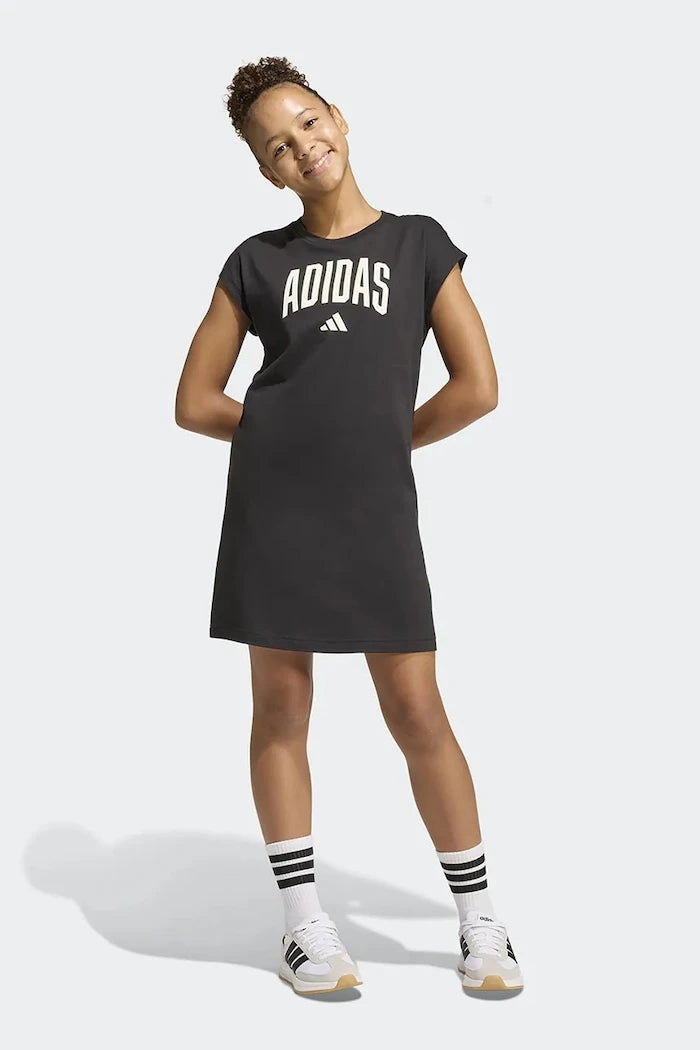 Детска памучна рокля adidas