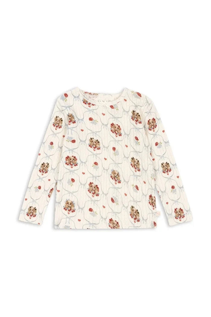 Konges Sløjd MINNIE BLOUSE GOTS Uzun Kollu Çocuk Bluz
