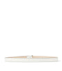 Jimmy Choo White Leather Mini Helina Belt