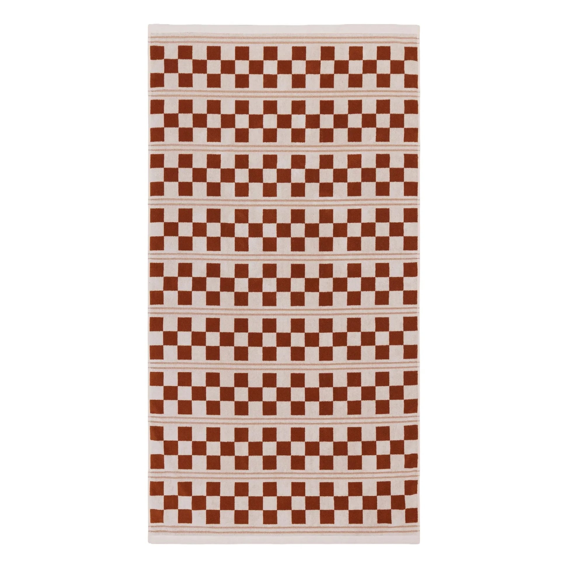 Baina - Busby bath towel | Terracotta