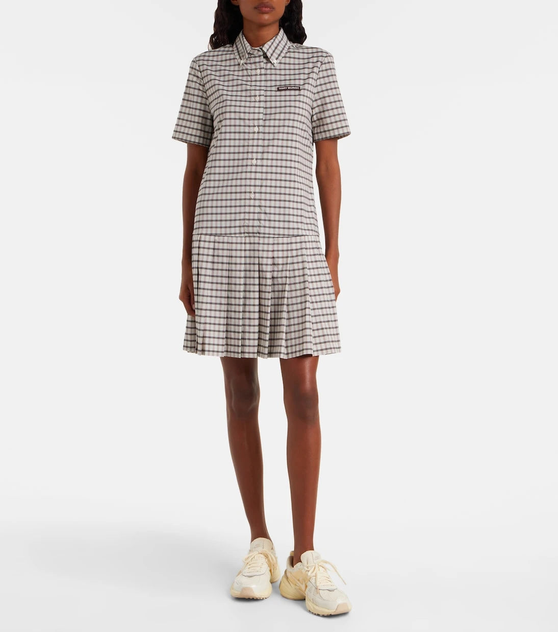 Tory Burch - Plaid pleated minidress