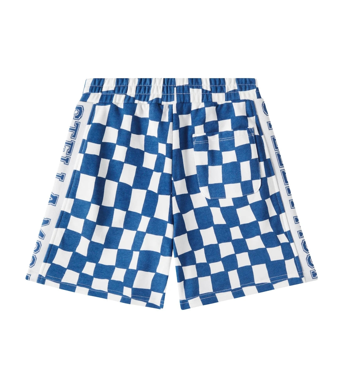 Stella McCartney Kids - Logo checked cotton jersey shorts