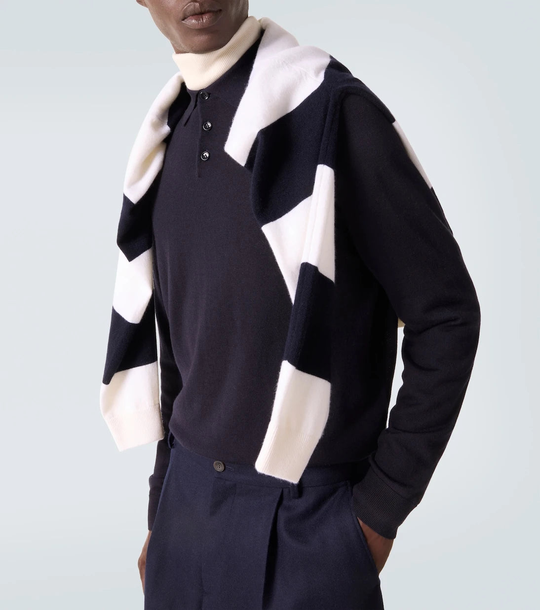 Allude - Virgin wool polo sweater