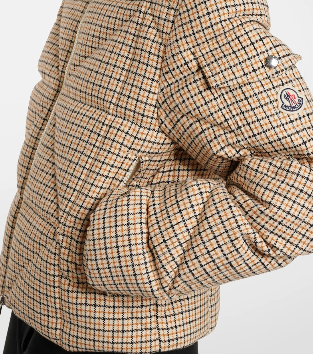 Moncler - Keros checked quilted down jacket
