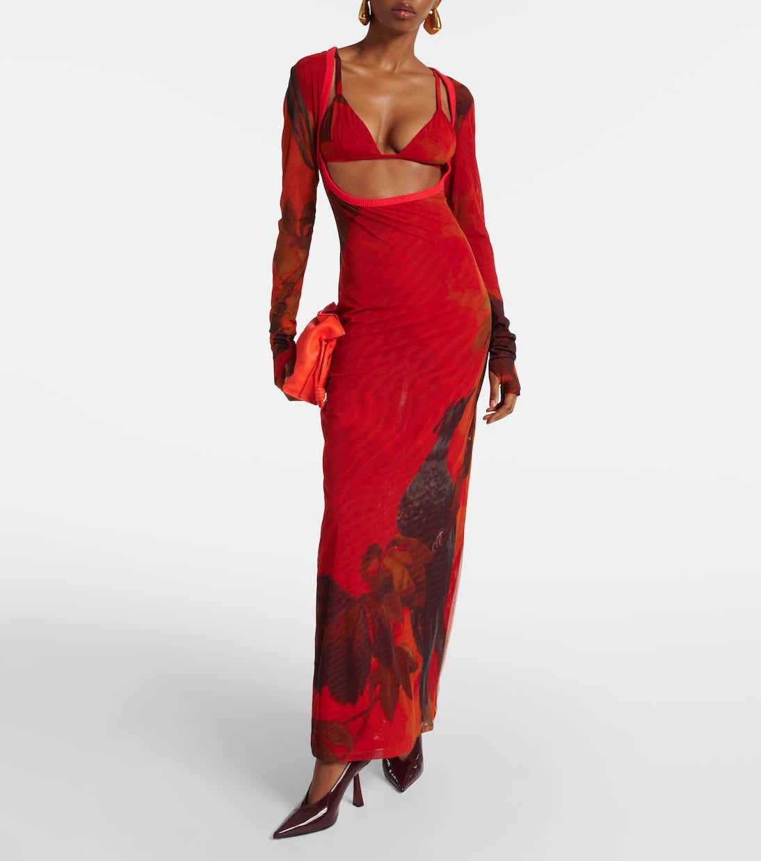 SIR - Libertine printed cutout maxi dress