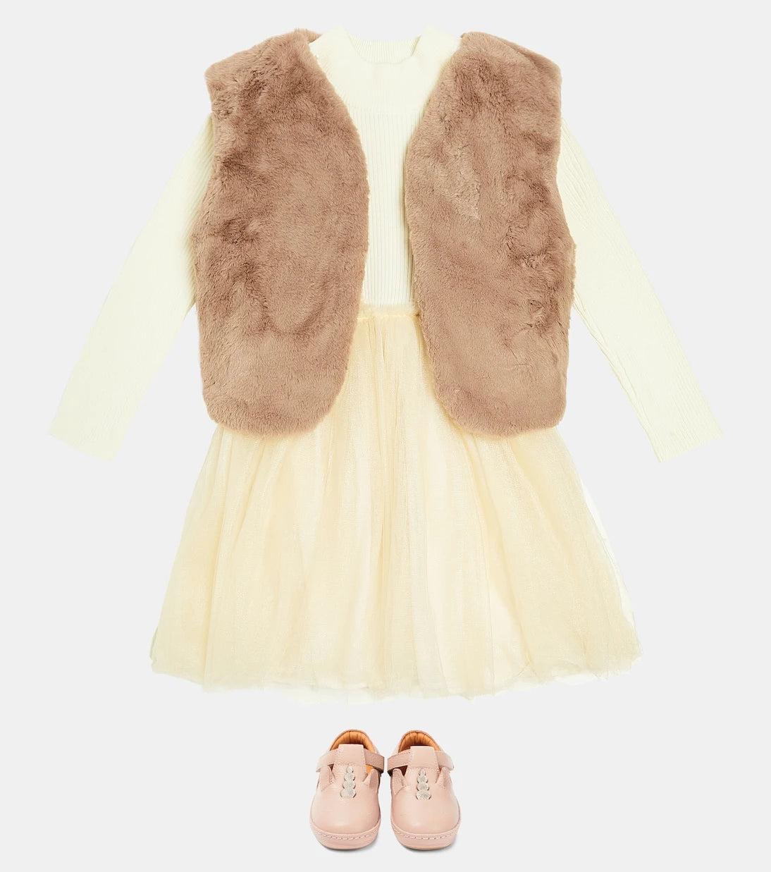 Donsje - Flovos ribbed-knit tulle dress