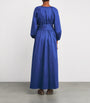 Cotton Belted Bellan Maxi Dress COBALT