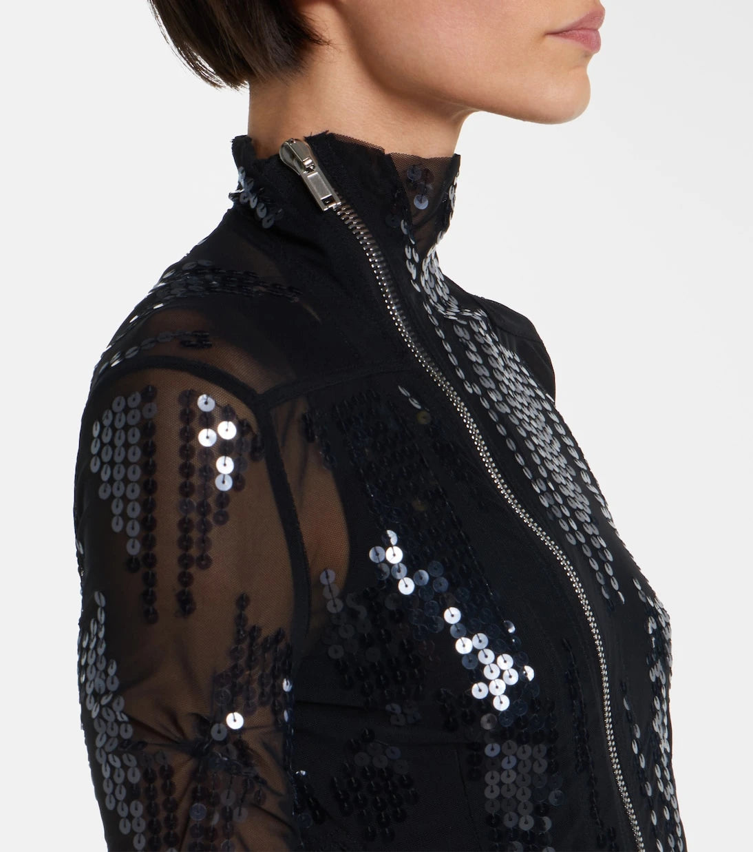 Rick Owens - Gary sequined tulle jacket