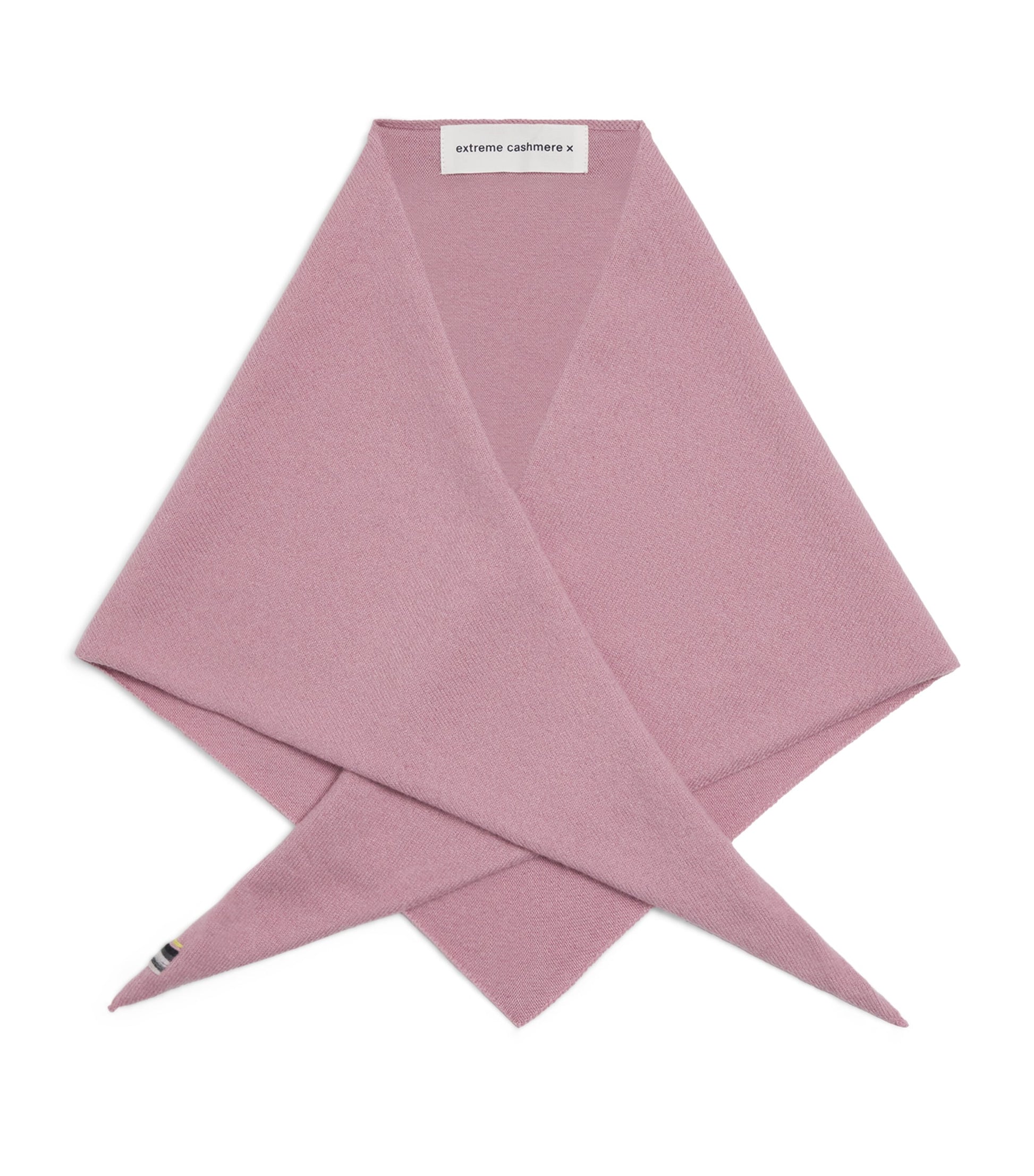 Extreme Cashmere Pink Cashmere-Blend No.35 Bandana