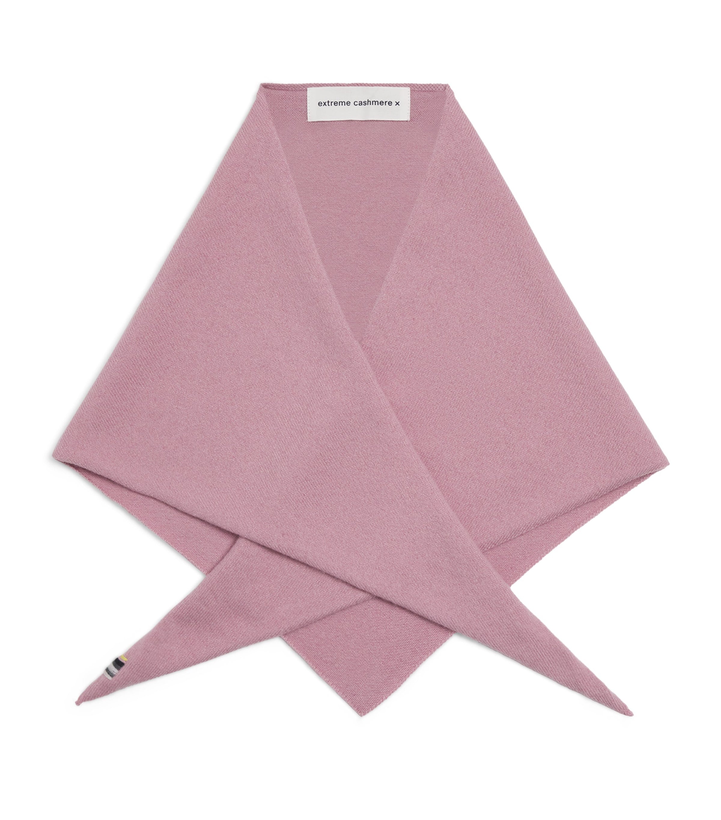 extreme cashmere Pink Cashmere-Blend No.35 Bandana