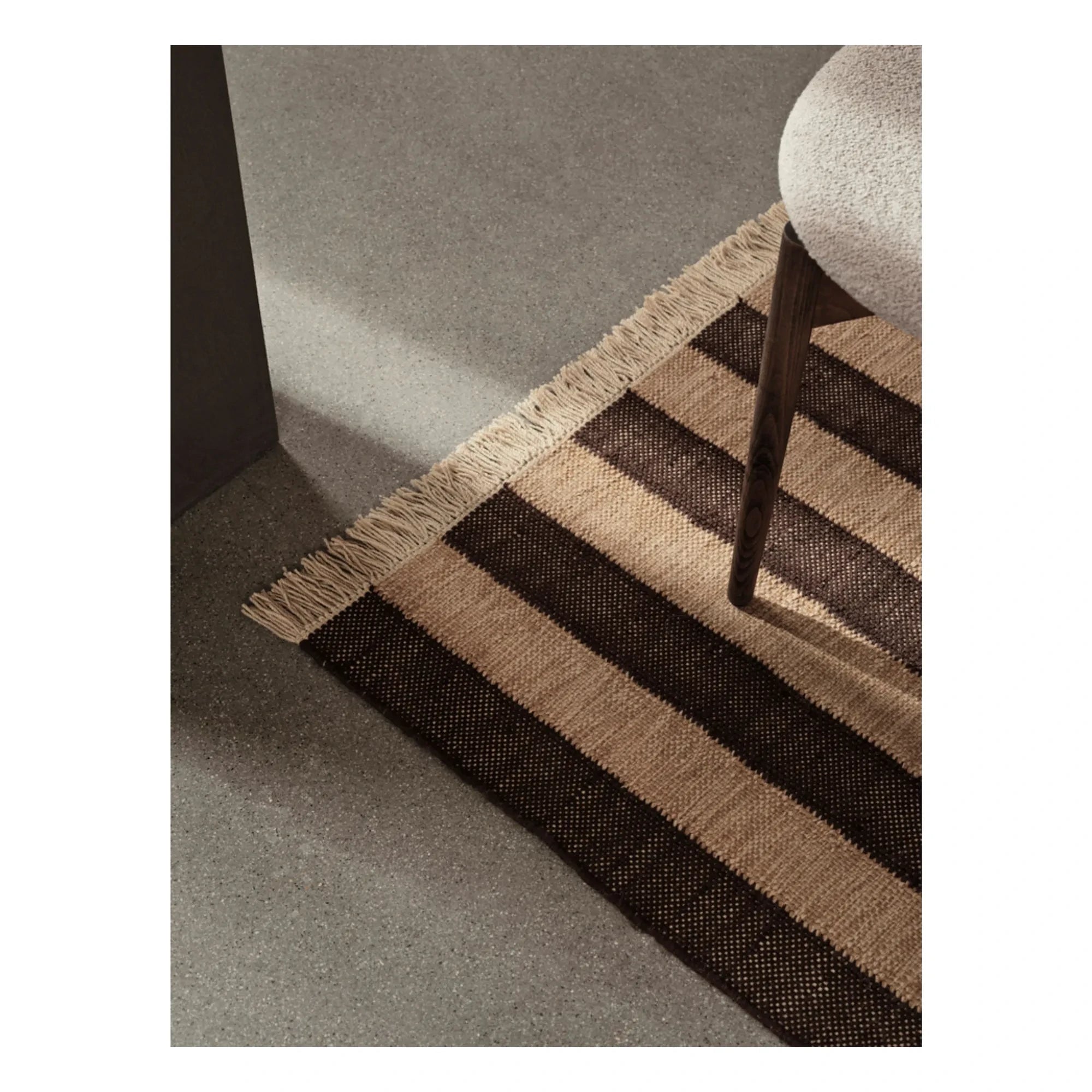 Ferm Living - Ives rugs | Chocolate