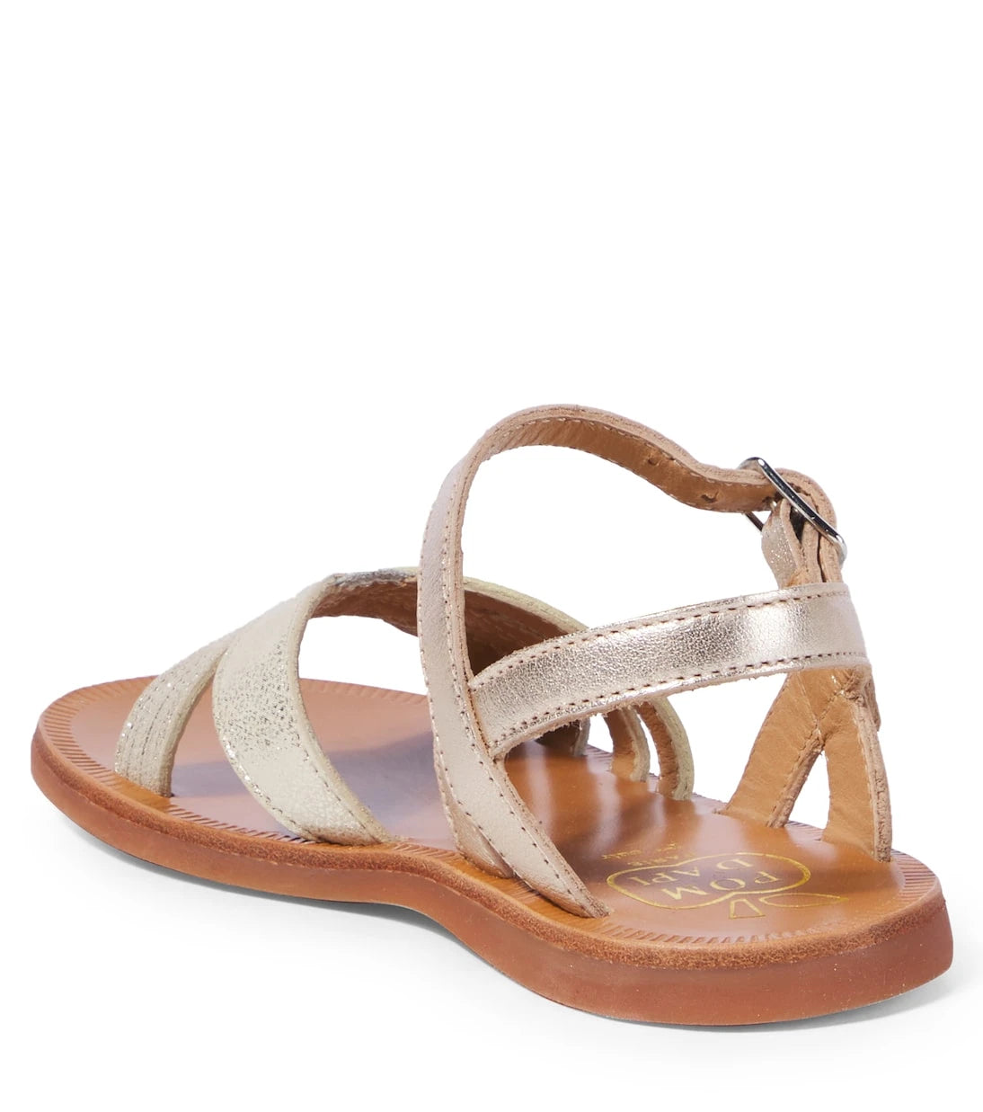 Pom d'Api - Plagette Oto metallic leather sandals