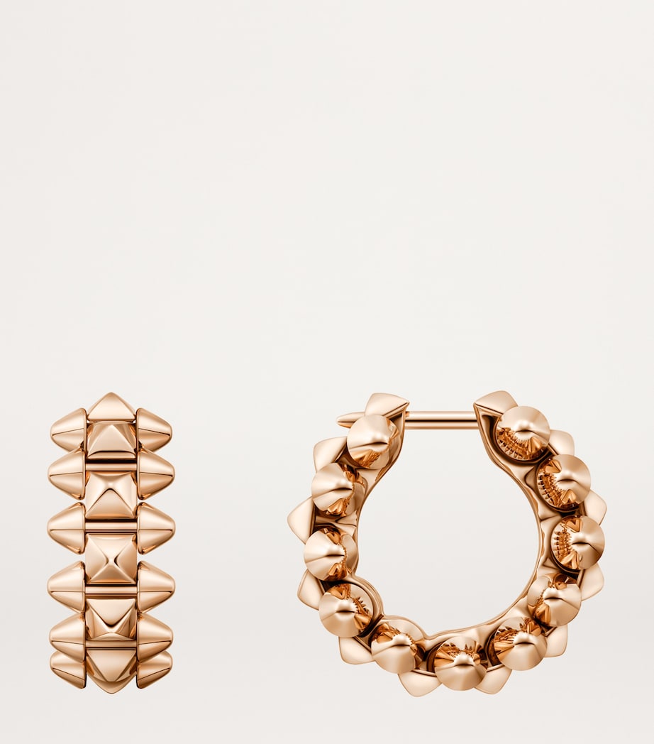 Small Rose Gold Clash de Cartier Hoop Earrings