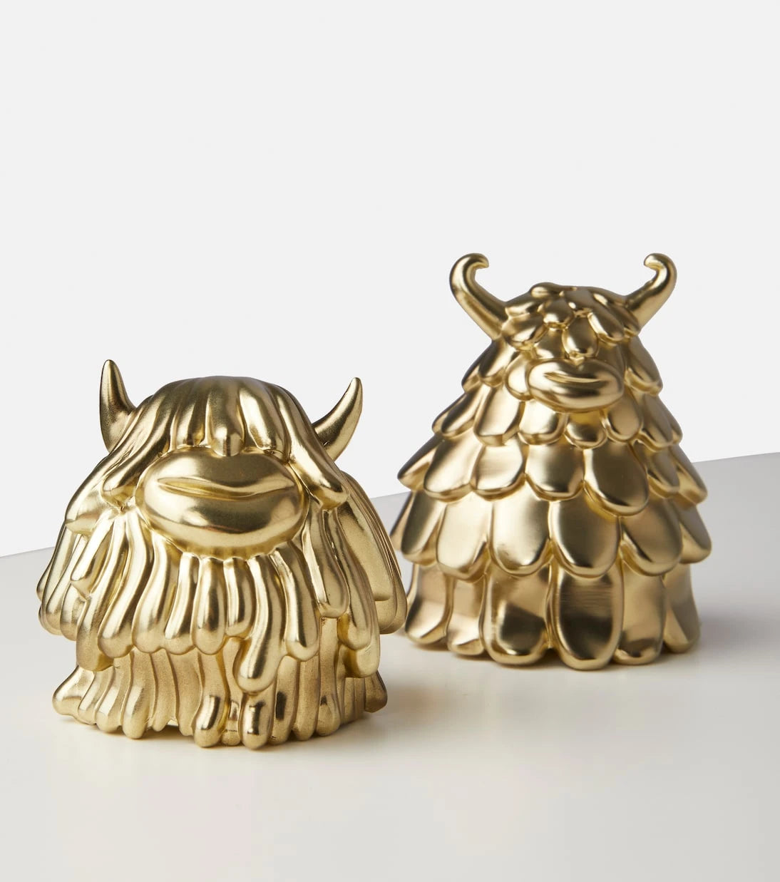 L'Objet - Haas Niki + Simon brass salt and pepper shakers
