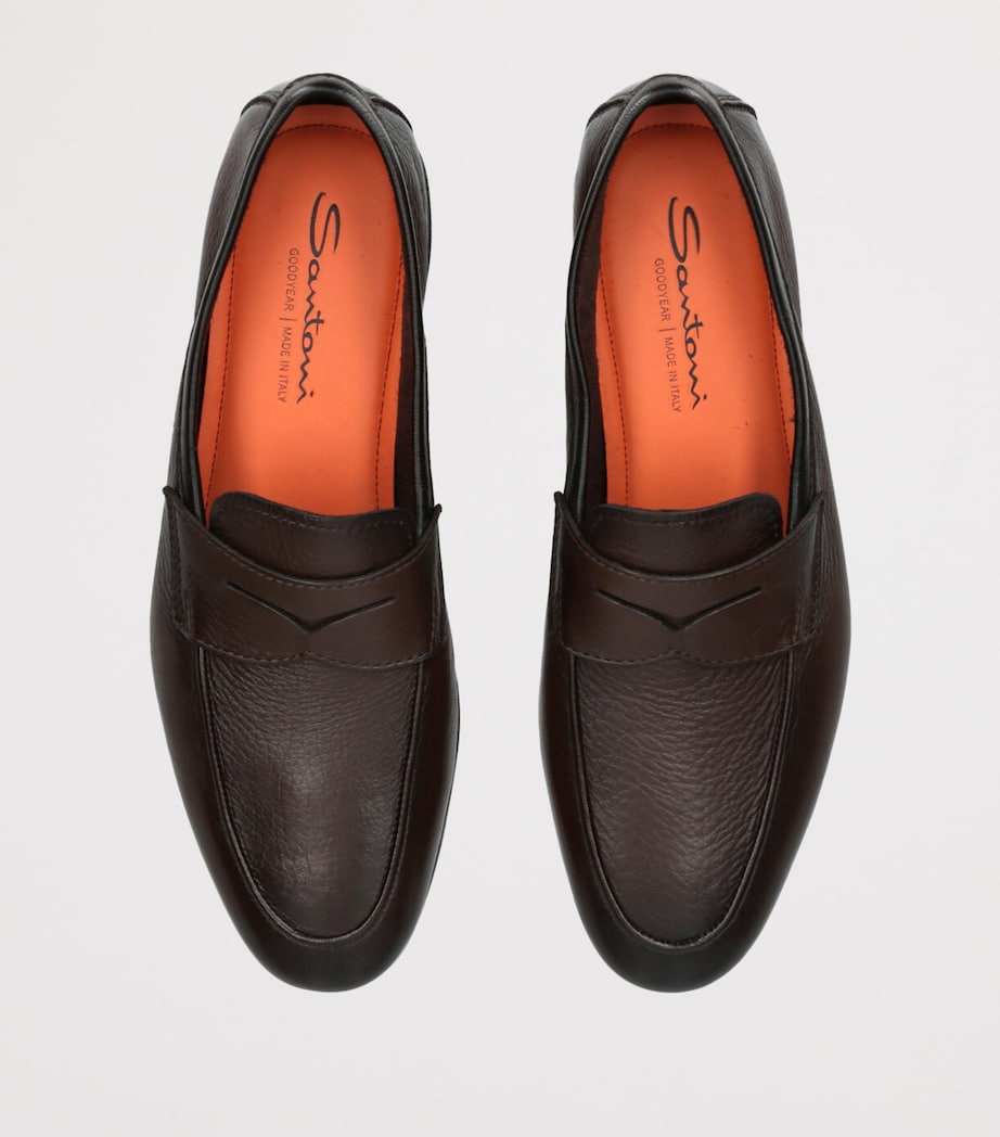 Grained Leather Carlos Loafers