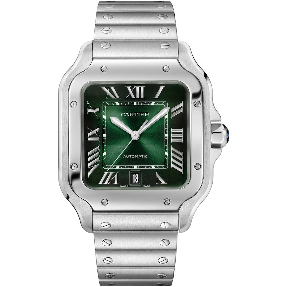 Steel Santos de Cartier Watch 39.8mm