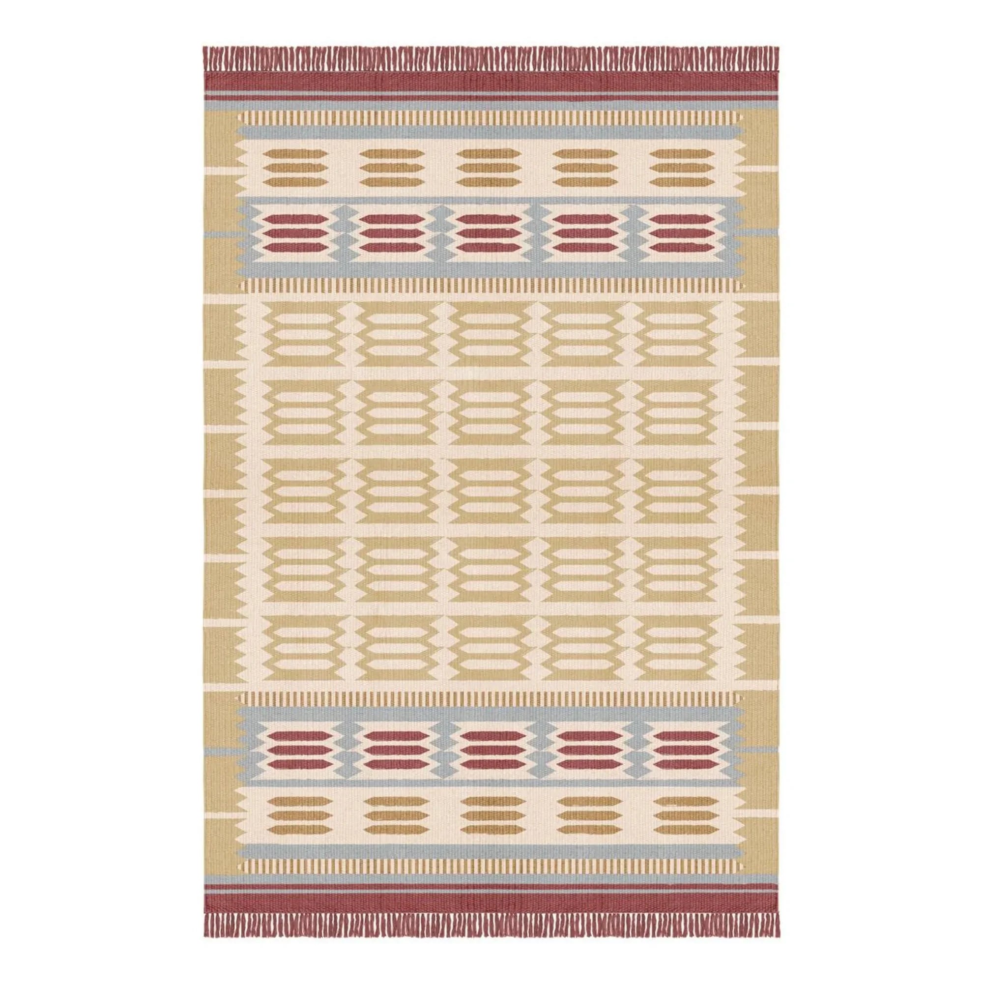Layered - Röllakan Hilma wool rug | Dark Beige