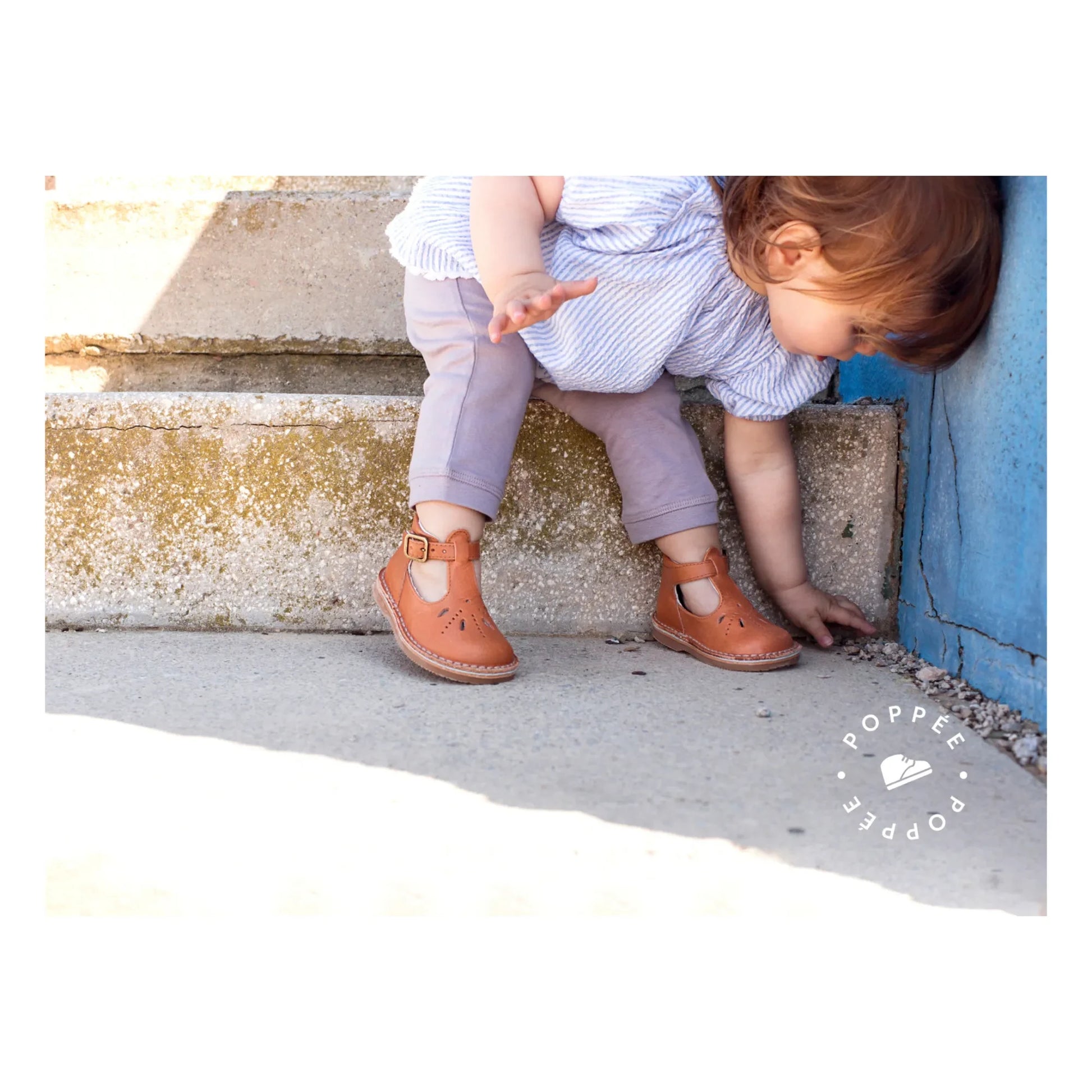 Poppée - Mid Openwork Mary Janes | Camel